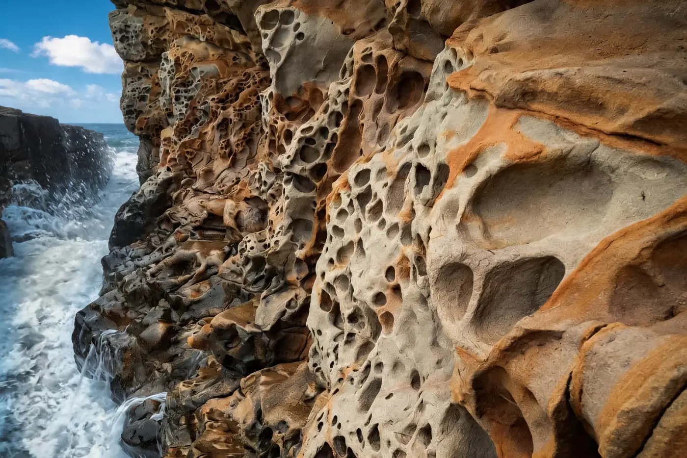 Сырные скалы, лучи света